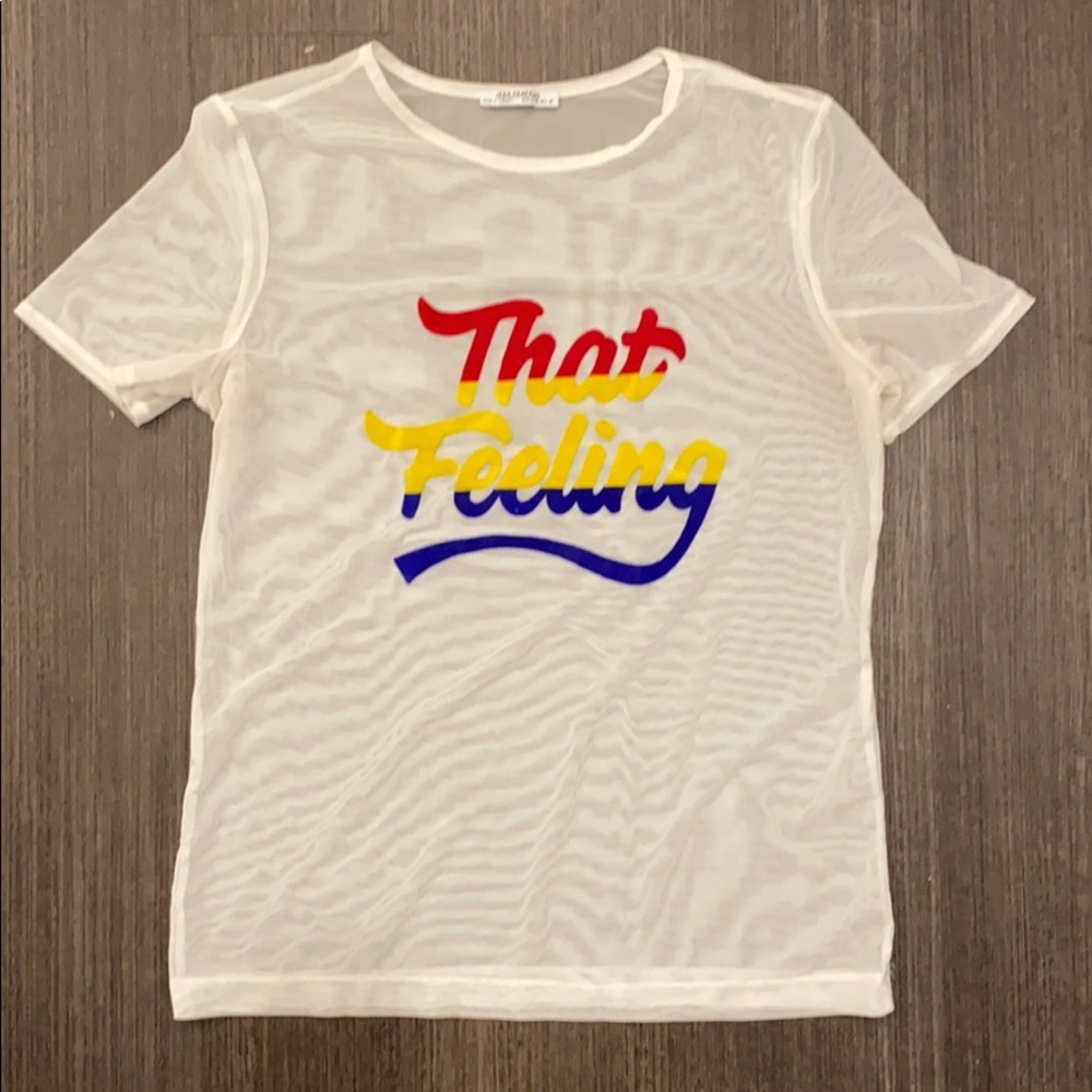 Zara Sheer short sleeve